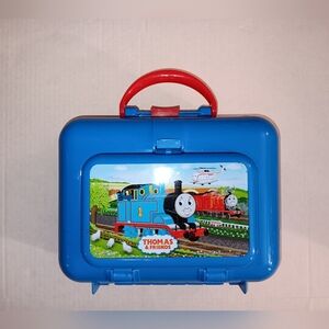 Thomas & Friends Blue Lunch Box With Containers Vintage